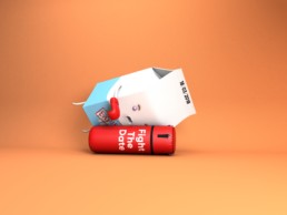 Fight the Date milk Advertising Campaign WantTo Creative Advertising Agency Rotterdam WantTo Reclame Bureau Rotterdam Graphic Design and communication